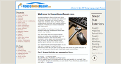 Desktop Screenshot of househomerepair.com